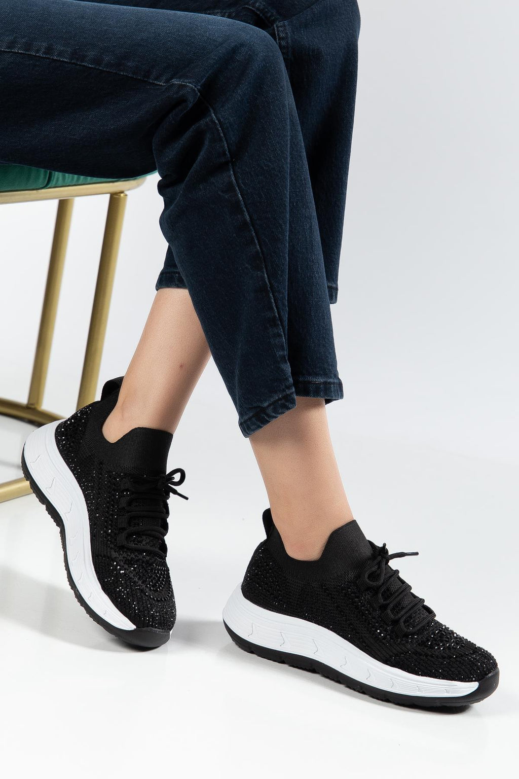 Suins Veina Model Taş İşlemeli Kadın Spor Ayakkabı Sneaker