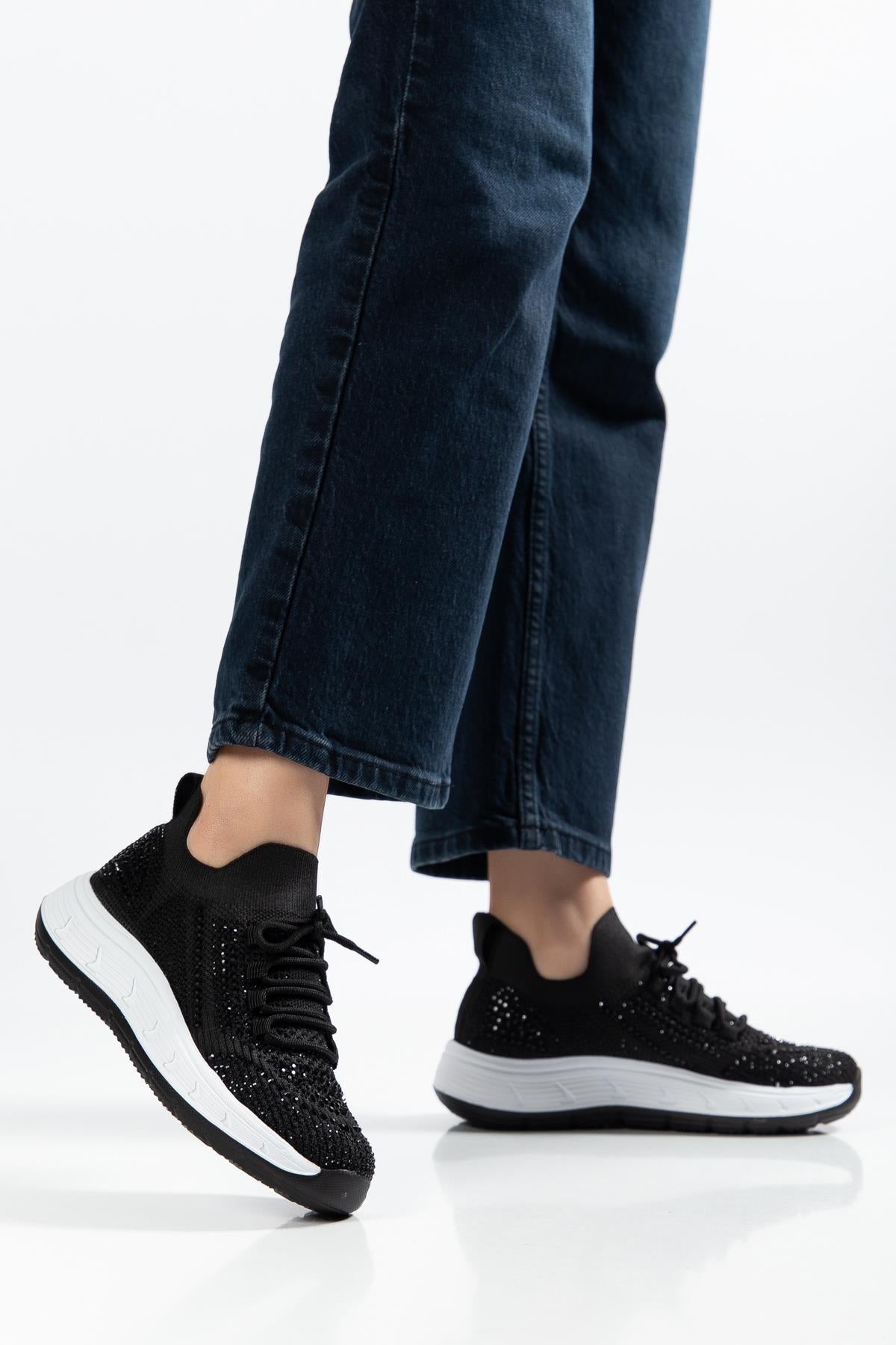 Suins Veina Model Taş İşlemeli Kadın Spor Ayakkabı Sneaker Ürün ikincil görseli