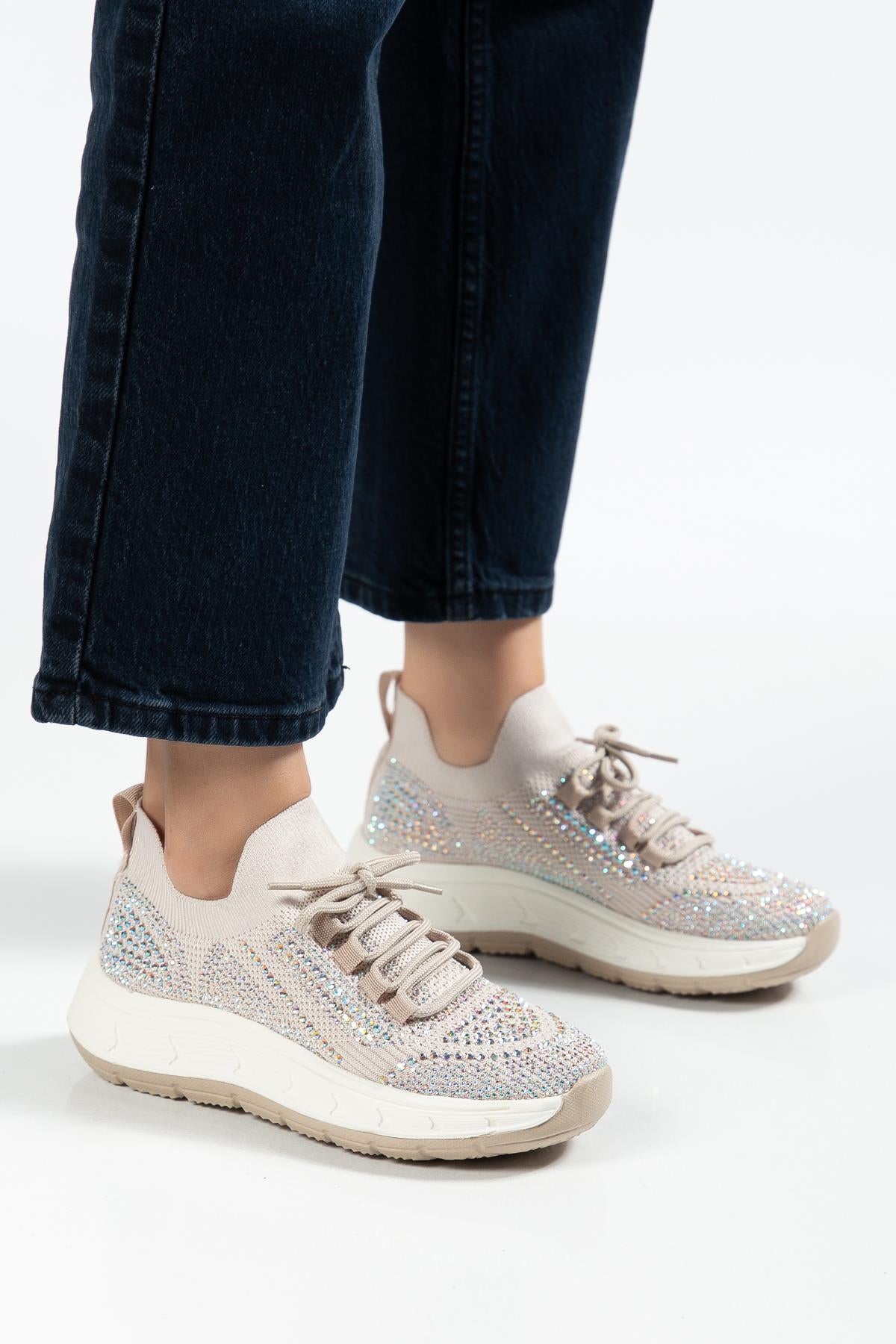 Suins Veina Model Taş İşlemeli Kadın Spor Ayakkabı Sneaker